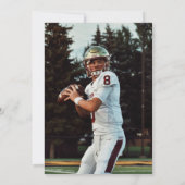 SIMPLE CLASSIC FORMAL PHOTO AFSTUDEREN UITNODIGING (Achterkant)