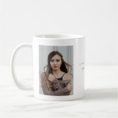 Simple Classic Grad Monogram Modern Graduation Cap Koffiemok (Links)