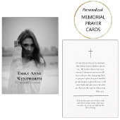 Simple, Classic Orthodox Funeral Prayer Card Plaatskaartje