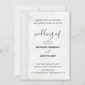 Simple Classic Wedding Invitation – Custom Kaart (Voorkant)