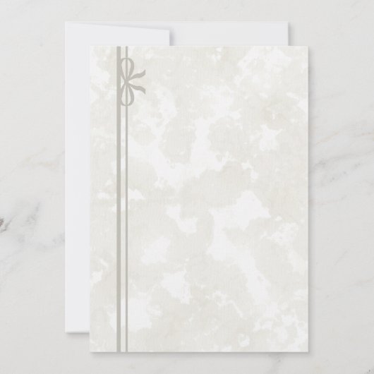 Simple Classic Wedding Invitation – Custom Kaart (Achterkant)