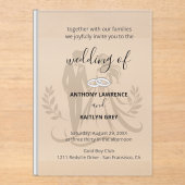 Simple Classic Wedding Invitation – Customizable Acryl Uitnodigingen (Voorkant)