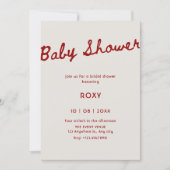 Simple classy baby shower  kaart (Voorkant)