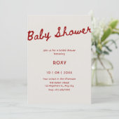 Simple classy baby shower  kaart (Staand voorkant)