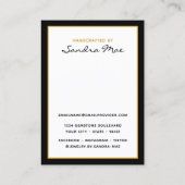 Simple Classy Earring Jewelry Display Card Visitekaartje (Achterkant)