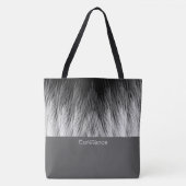 Simple Classy Feathers Monogrammed Canvas tas (Voorkant)