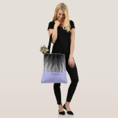 Simple Classy Feathers Monogrammed Canvas tas (Op model)