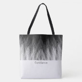 Simple Classy Feathers Monogrammed Canvas tas (Voorkant)
