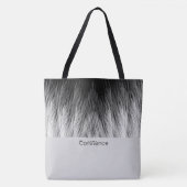 Simple Classy Feathers Monogrammed Canvas tas (Voorkant)