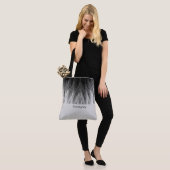 Simple Classy Feathers Monogrammed Canvas tas (Op model)