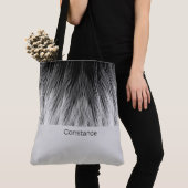 Simple Classy Feathers Monogrammed Canvas tas (Dichtbij)