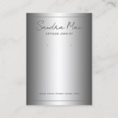 Simple Classy Minimalist Jewelry Display Card Visitekaartje (Voorkant)