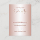 Simple Classy Minimalist Jewelry Display Card Visitekaartje (Achterkant)