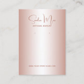 Simple Classy Minimalist Jewelry Display Card Visitekaartje (Voorkant)