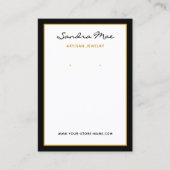 Simple Classy Minimalist Jewelry Display Card Visitekaartje (Voorkant)