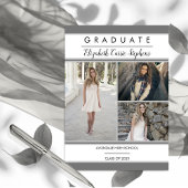 Simple Classy Three Photo Grey |Witte Afstuderen