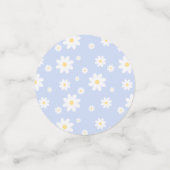 Simple Classy White Daisy Floral Confetti (Kleine voorkant)