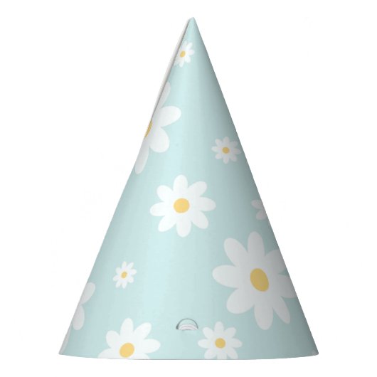 Simple Classy White Daisy Floral Feesthoedjes (Links)