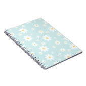 Simple Classy White Daisy Floral Notitieboek (Rechterzijde)