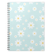 Simple Classy White Daisy Floral Notitieboek (Voorkant)