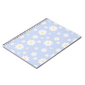 Simple Classy White Daisy Floral Notitieboek (Linkerzijde)