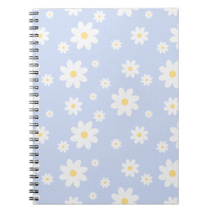 Simple Classy White Daisy Floral Notitieboek