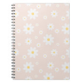 Simple Classy White Daisy Floral Notitieboek (Voorkant)