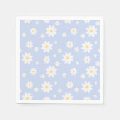 Simple Classy White Daisy Floral Servet (Voorkant)