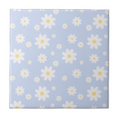 Simple Classy White Daisy Floral Tegeltje (Voorkant)