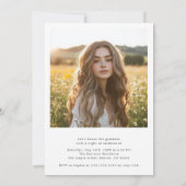 Simple Clean Classic Boho 2 Foto Goedkoop Afstuder Kaart (Achterkant)