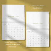 Simple Clean Typography Design Kalender