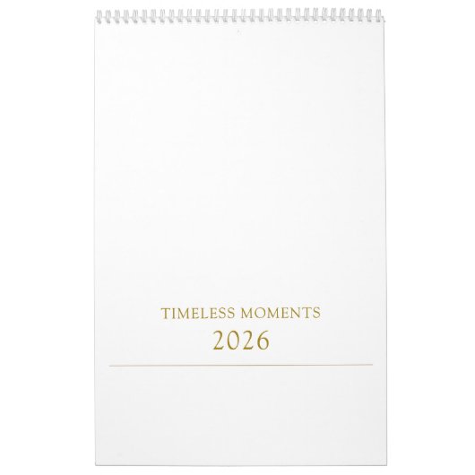 Simple Clean Typography Design Kalender (Hoes)