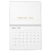 Simple Clean Typography Design Kalender (Feb 2027)