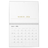 Simple Clean Typography Design Kalender (Mar 2026)