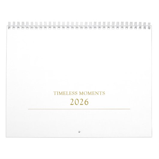 Simple Clean Typography Design Kalender (Hoes)