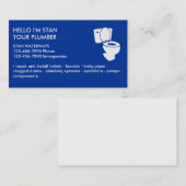 Simple Clever Plumber-Visitekaartjes Visitekaartje (Voorkant / Achterkant)
