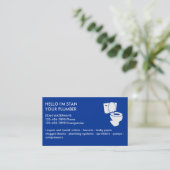 Simple Clever Plumber-Visitekaartjes Visitekaartje (Staand voorkant)