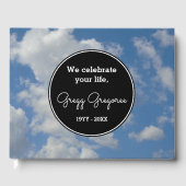 Simple Cloudy Sky Sympathie Gastenboek (Voorkant)