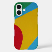 Simple Colored Shapes With Yellow Phone Case (Achterkant)