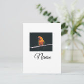 Simple colorful animal add name photo custom throw briefkaart (Staand voorkant)