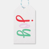 Simple colorful holiday Joy Cadeaulabel (Voorkant)
