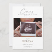 Simple Coming Soon Pregnancy Announcement Card Kaart (Voorkant)