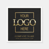Simple Company Logo Custom Business Party Supplies Servet (Voorkant)