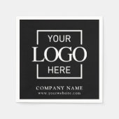 Simple Company Logo Custom Business Party Supplies Servet (Voorkant)