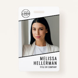 Simple Company Logo Employee ID Badge