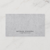 Simple Concrete Look Construction Professional Visitekaartje (Voorkant)