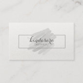 Simple Cool Abstract Grey Waterverf Visitekaartje (Voorkant)