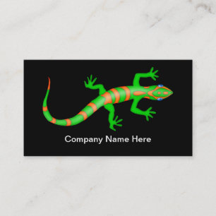 Simple Cool Gecko Lizard Visitekaartjes