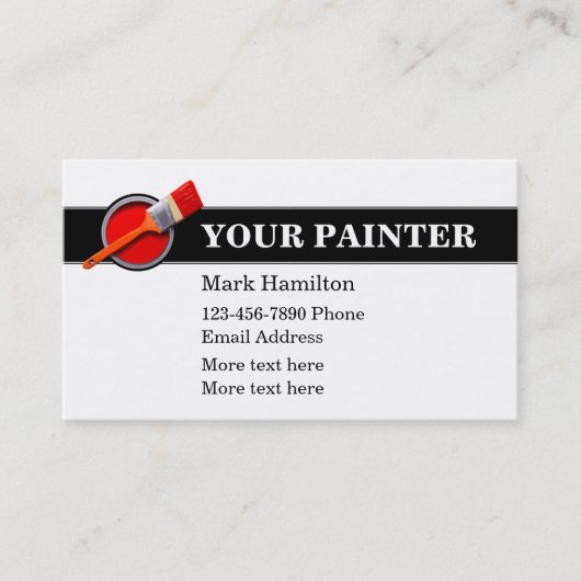 Simple Cool House Painter-Visitekaartjes Visitekaartje (Voorkant)