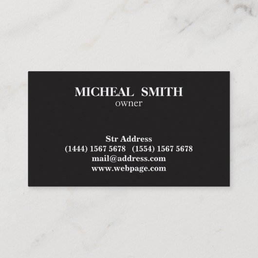 Simple Cool Retro  Barber Monogram Scissors Visitekaartje (Achterkant)